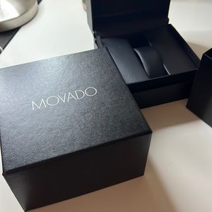 Movado black empty box